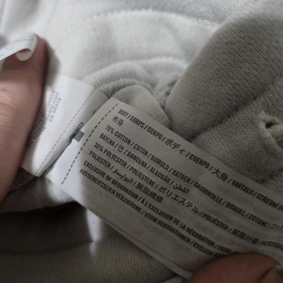 Hollister Shorts Mens Small White Fleece Sweat Drawstring Logo Athletic - Picture 5 of 9